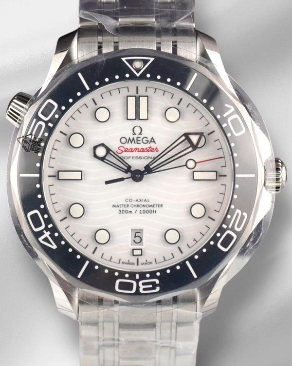 Omega Seamaster Diver 300M 42MM White Dial Steel Bracelet (210.30.42.20.04.001)