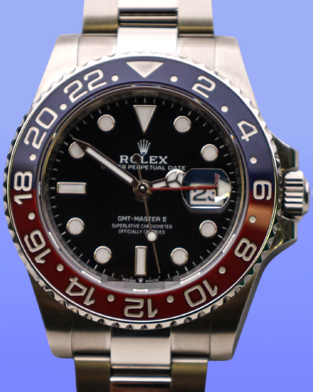 No Reserve - 2025 Rolex GMT-Master II "Pepsi" 40MM Black Dial Oyster Bracelet (126710BLRO)