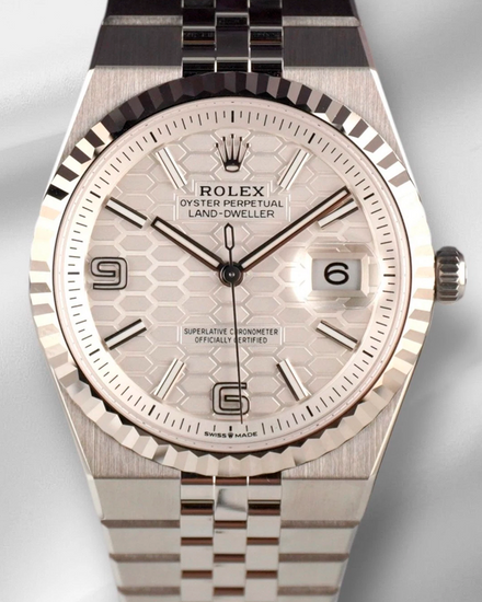 2025 Rolex Land-Dweller 36MM White Dial Flat Jubilee Bracelet (127234)