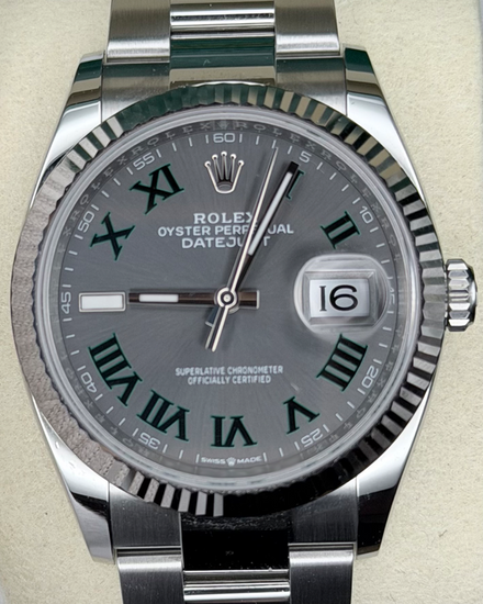 2025 Rolex Datejust "Wimbledon" 36MM Slate Dial Oyster Bracelet (126234)