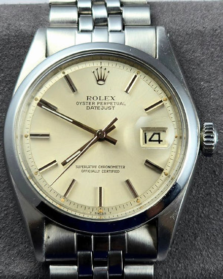 No Reserve - 1970 Rolex Datejust 36MM Silver "Pie Pan" Dial Jubilee Bracelet (1600)