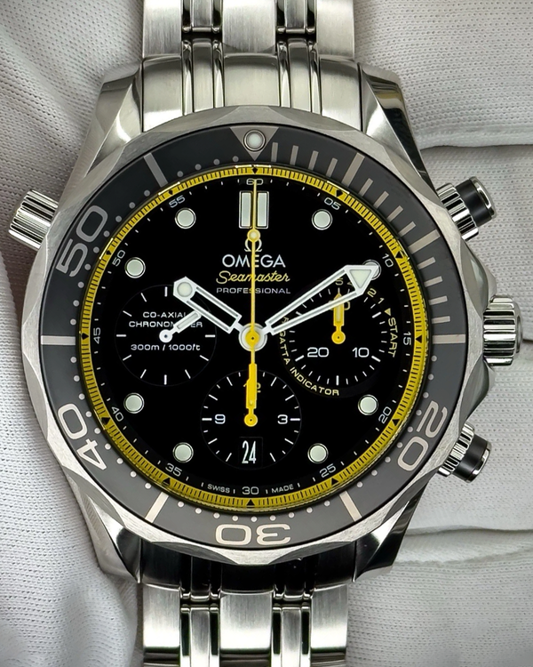 2019 Omega Seamaster Diver 300M 44MM Black Dial Steel Bracelet (212.30.44.50.01.002)