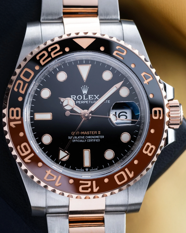 2021 Rolex GMT-Master II "Rootbeer" 40MM Black Dial Two-Tone Oyster Bracelet (126711CHNR)