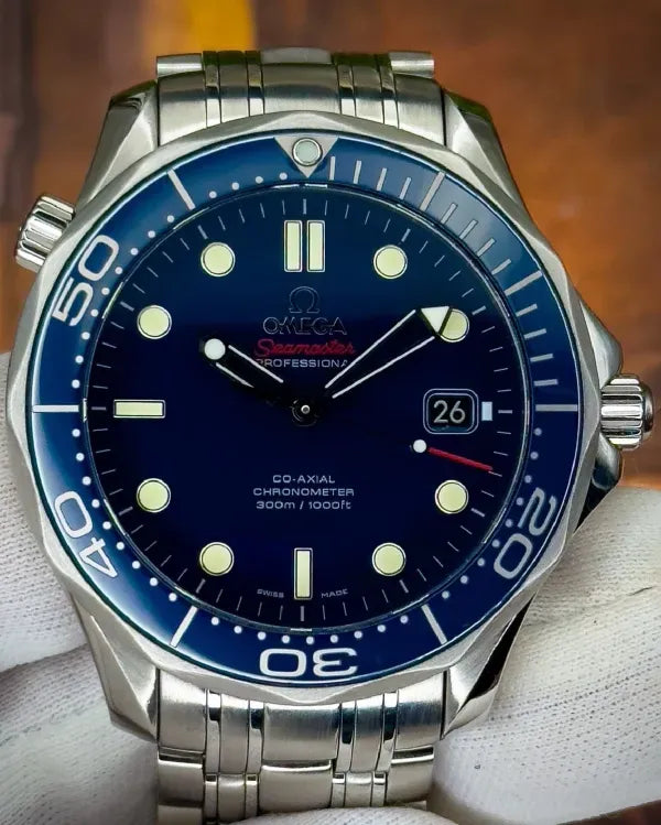 2025 Omega Seamaster Diver 300M 41MM Blue Dial Steel Bracelet (212.30.41.20.03.001)