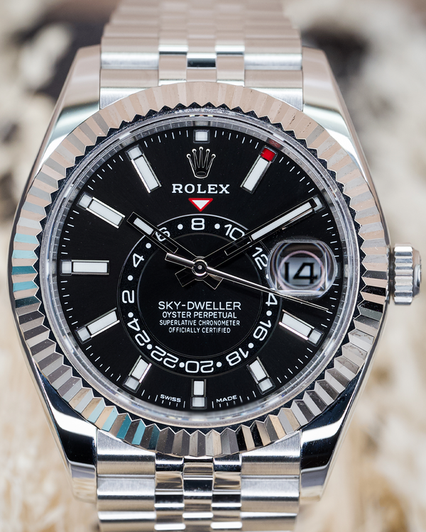 2021 Rolex Sky-Dweller 42MM Black Dial Jubilee Bracelet (326934)