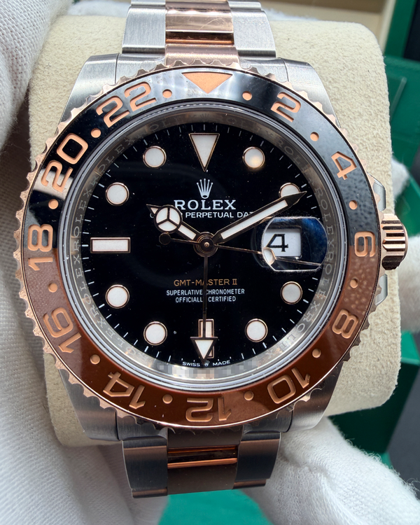2025 Rolex GMT-Master II "Rootbeer" 40MM Black Dial Two-Tone Oyster Bracelet (126711CHNR)