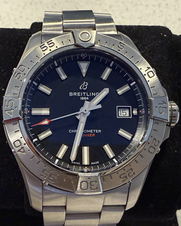 2024 Breitling Avenger 42MM Black Dial Steel Bracelet (A17328101B1A1)