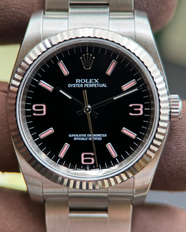 2012 Rolex Oyster Perpetual 36MM Black Dial Oyster Bracelet (116034)