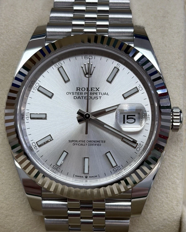 2022 Rolex Datejust 41MM Silver Dial Jubilee Bracelet (126334)