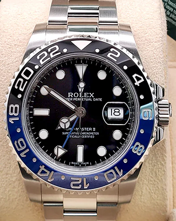 2014 Rolex GMT-Master II "Batman" 40MM Black Dial Oyster Bracelet (116710BLNR)