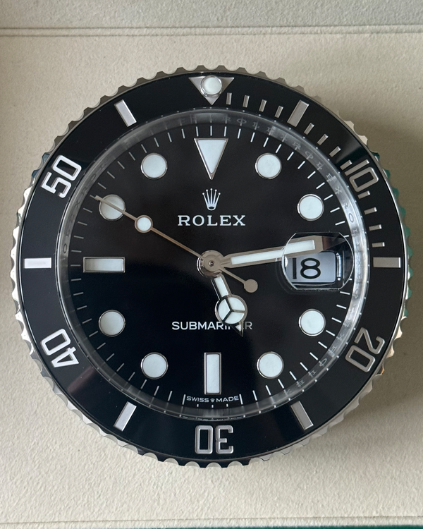 2025 Rolex Submariner Date Desk Clock 80MM Quartz Black Dial (909010LN)