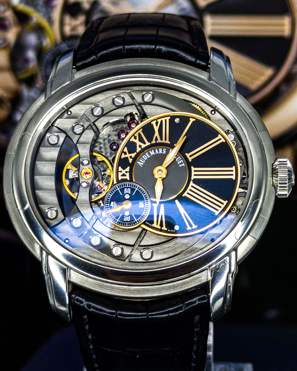 2016 Audemars Piguet Millenary 4101 47MM Skeleton Dial Leather Strap (15350ST.OO.D002CR.01)