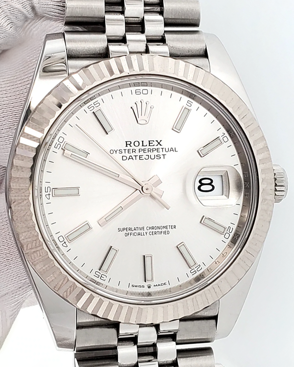 2023 Rolex Datejust 41MM Silver Dial Jubilee Bracelet (126334)