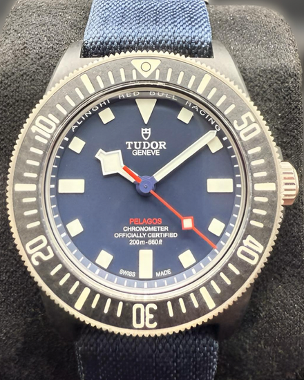 2024 Tudor Pelagos FXD "Alinghi Red Bull Racing" 42MM Blue Dial Textile Strap (25707KN)