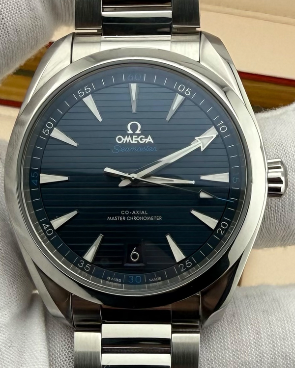 2020 Omega Seamaster Aqua Terra 150M 41MM Blue Dial Steel Bracelet (220.10.41.21.03.001)