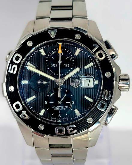 Tag Heuer Aquaracer 500M 44MM Black Dial Steel Bracelet (CAJ2110.BA0872)