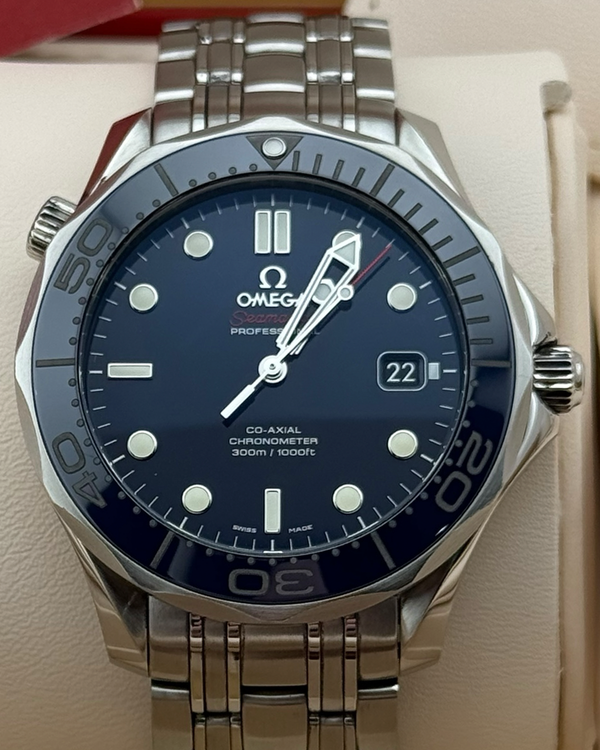 2021 Omega Seamaster Diver 300M 41MM Blue Dial Steel Bracelet (212.30.41.20.03.001)