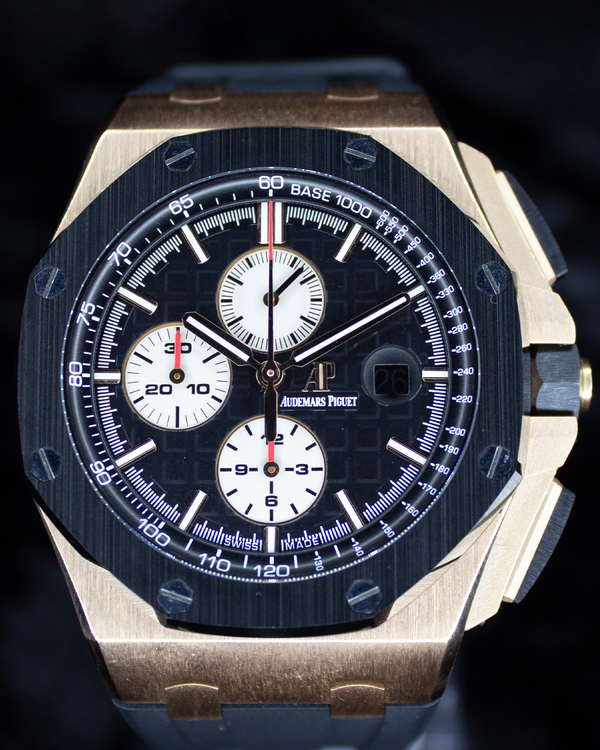 2014 Audemars Piguet Royal Oak Offshore 44MM Black Dial Rubber Strap (26400RO.OO.A002CA.01)