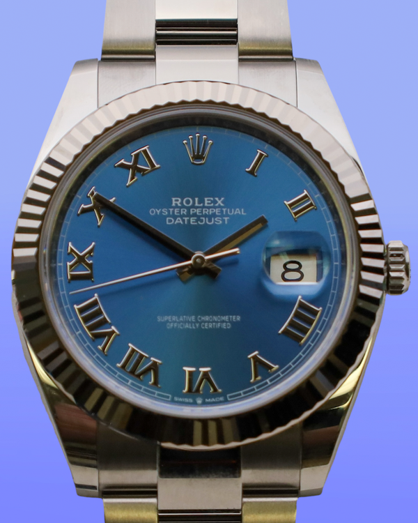 2025 Rolex Datejust 41MM Blue Dial Oyster Bracelet (126334)