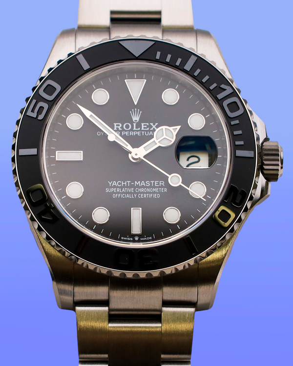 No Reserve - 2026 Rolex Yacht-Master 42MM Black Dial Titanium Oyster Bracelet (226627)