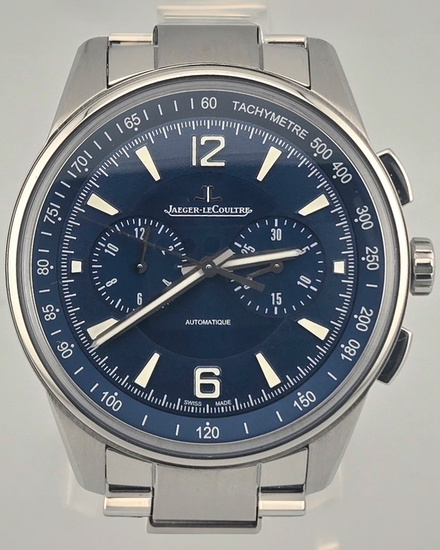 2020 Jaeger-LeCoultre Polaris Chronograph 42MM Blue Dial Steel Bracelet (Q9028180)