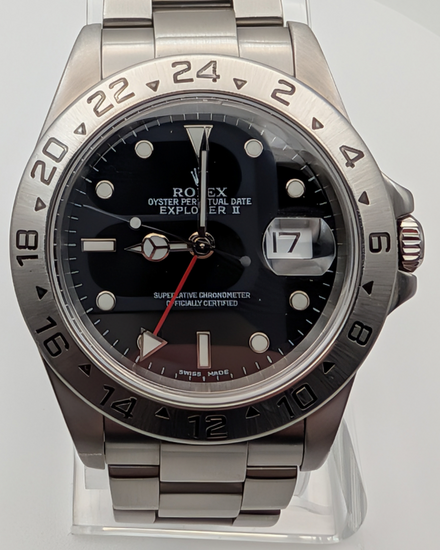 2010 Rolex Explorer II 40MM Black Dial Oyster Bracelet (16570)