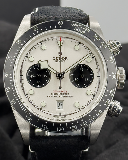 2024 Tudor Black Bay Chrono "Panda" 41MM White Dial Leather Strap (79360N)