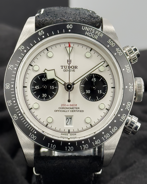 2024 Tudor Black Bay Chrono "Panda" 41MM White Dial Leather Strap (79360N)