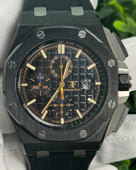 2016 Audemars Piguet Royal Oak Offshore Chronograph 44MM Black Dial Rubber Strap (26405CE.OO.A002CA.02)