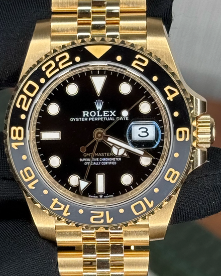 2025 Rolex GMT-Master II "Zombie" 40MM Black Dial Yellow Gold Jubilee Bracelet (126718GRNR)