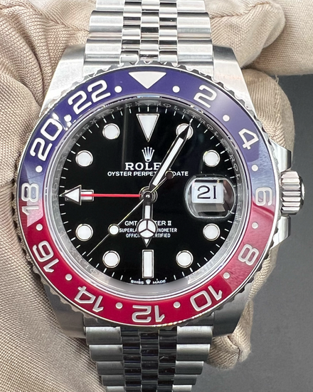 2025 Rolex GMT-Master II "Pepsi" 40MM Black Dial Jubilee Bracelet (126710BLRO)