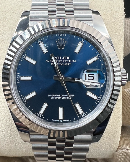 2026 Rolex Datejust 41MM Blue Dial Jubilee Bracelet (126334)