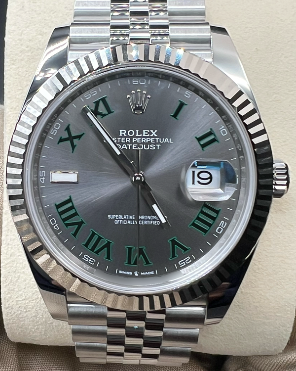 2025 Rolex Datejust "Wimbledon" 41MM Slate Dial Jubilee Bracelet (126334)