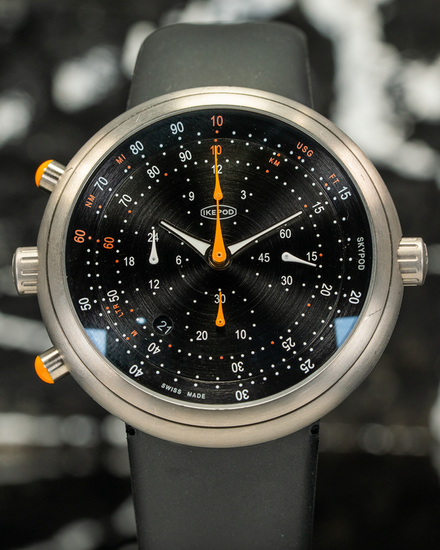 No Reserve - 2022 Ikepod Skypod "Eero" L.E. 46MM Black Dial Rubber Strap (SK01-RP-LB)