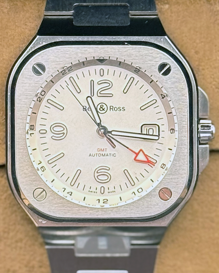 2025 Bell & Ross BR 05 GMT 41MM Silver Dial Steel Bracelet (BR05G-SI-ST/SST)