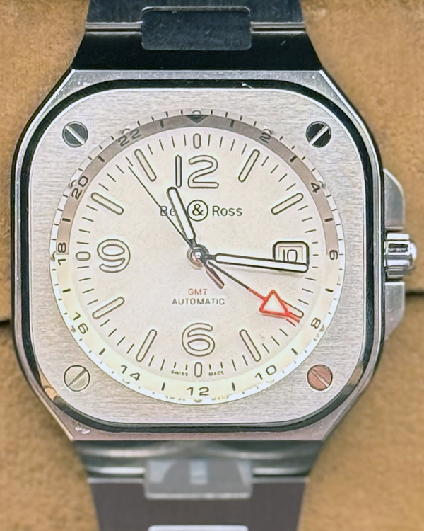 2025 Bell & Ross BR 05 GMT 41MM Silver Dial Steel Bracelet (BR05G-SI-ST/SST)