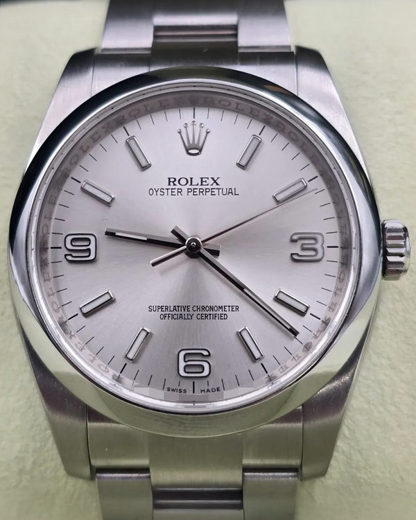 2012 Rolex Oyster Perpetual 36MM Silver Dial Oyster Bracelet (116000)