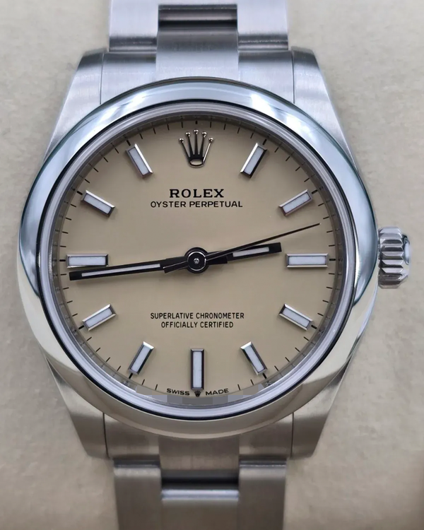 2025 Rolex Oyster Perpetual 31MM Beige Dial Oyster Bracelet (277200)