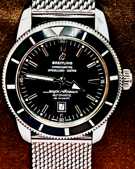 No Reserve - 2016 Breitling Superocean Heritage S.E. 46MM Black Dial Steel Bracelet (A17320)