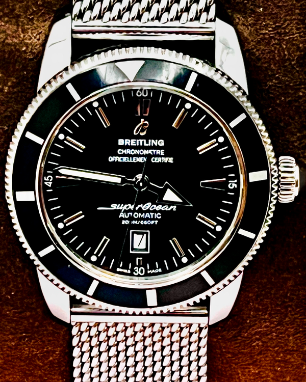 No Reserve - 2016 Breitling Superocean Heritage S.E. 46MM Black Dial Steel Bracelet (A17320)