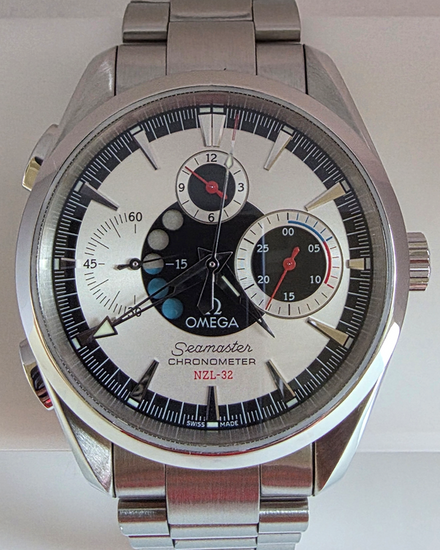 2021 Omega Seamaster Aqua Terra "NZL-32" 42.2MM Silver Dial Steel Bracelet (2513.30.00)