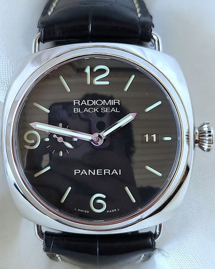 2013 Panerai Radiomir Black Seal 3 Days 45MM Black Dial Leather Strap (PAM00388)