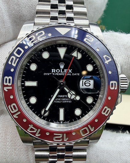 2020 Rolex GMT-Master II "Pepsi" 40MM Black Dial Jubilee Bracelet (126710BLRO)