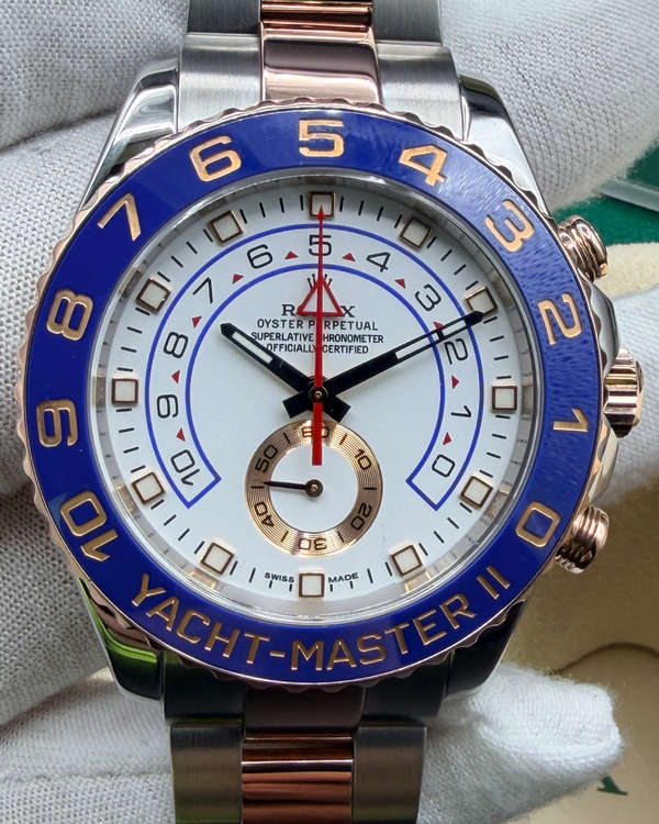 Rolex Yacht-Master II 44MM White Dial Two-Tone Oyster Bracelet (116681)