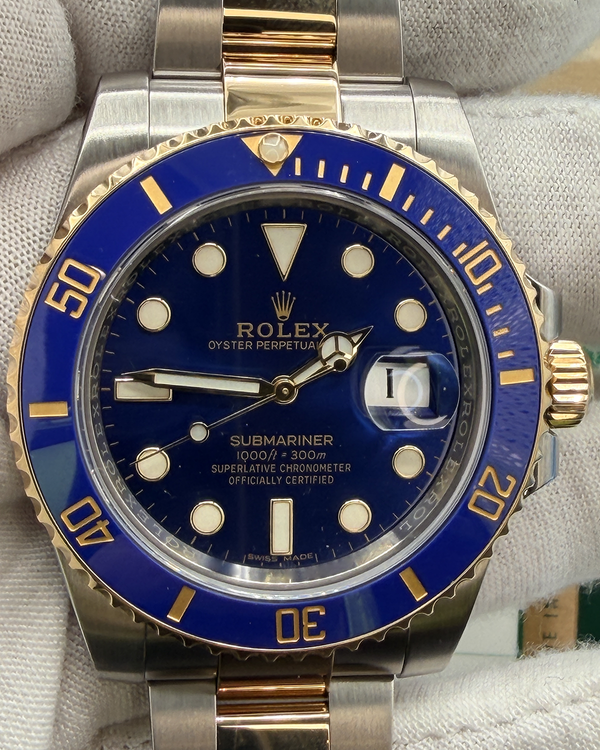 2017 Rolex Submariner Date "Bluesy" 40MM Blue Dial Two-Tone Oyster Bracelet (116613LB)