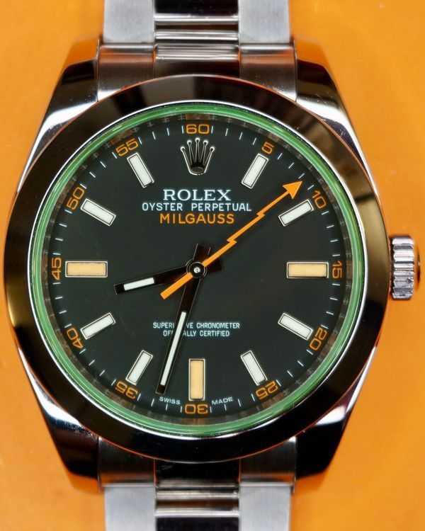 2017 Rolex Milgauss 40MM Black Dial Oyster Bracelet (116400GV)