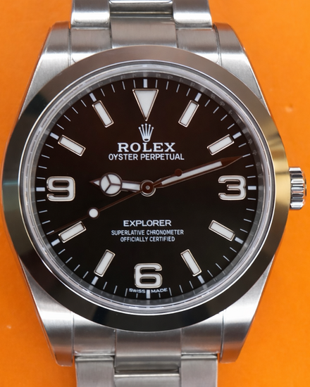 2019 Rolex Explorer 39MM Black "MK2" Dial Oyster Bracelet (214270)