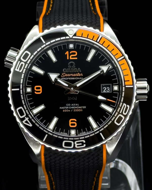 2021 Omega Seamaster Planet Ocean 600M 43.5MM Black Dial Rubber Strap (215.32.44.21.01.001)