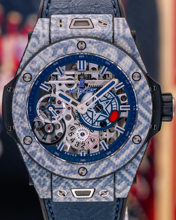 Hublot Big Bang "Meca-10 Shepard Fairey" L.E. 45MM Skeleton Dial Leather Strap (414.YL.5179.VR.SHF18)