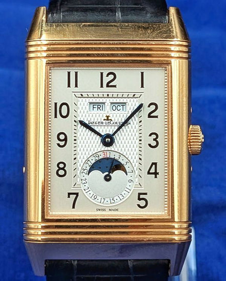 Jaeger-LeCoultre Reverso Calendar 48.5MM Silver Dial Leather Strap (Q3752520)